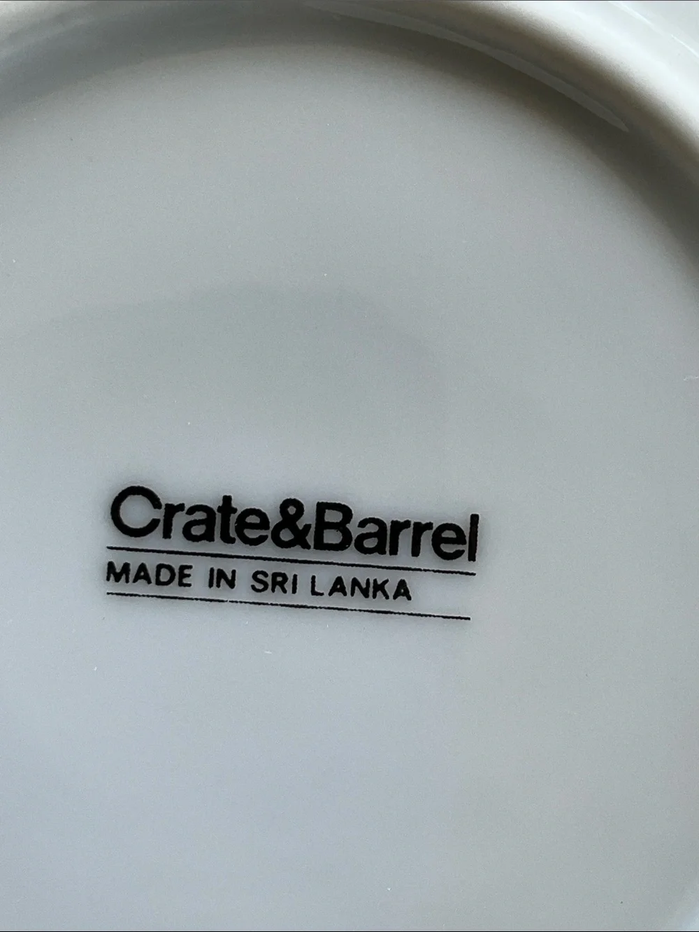 Crate&Barrel White Ceramic Dessert Plates /Saucers - Set of 8